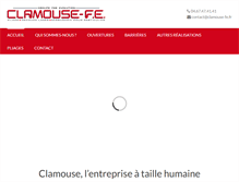 Tablet Screenshot of clamousemetallerie.fr